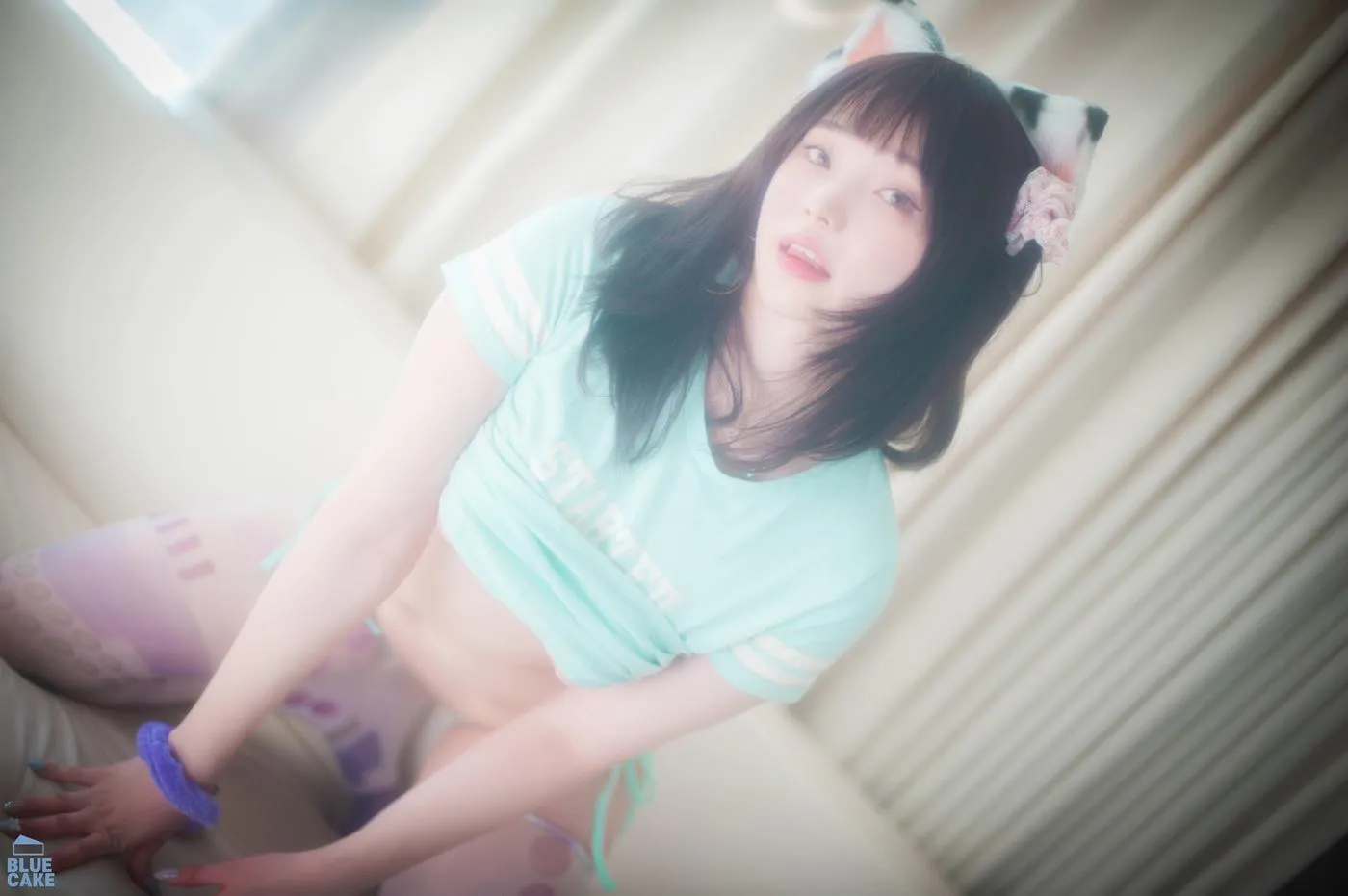 Bambi밤비 – NO.91 [BLUECAKE] Naughty Cats Pink  Mint RED [90P]插图8